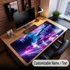 Car Racing Theme Custom Mouse Pad Personalized With Name Text Customized Desk Mat For Office Home Decor