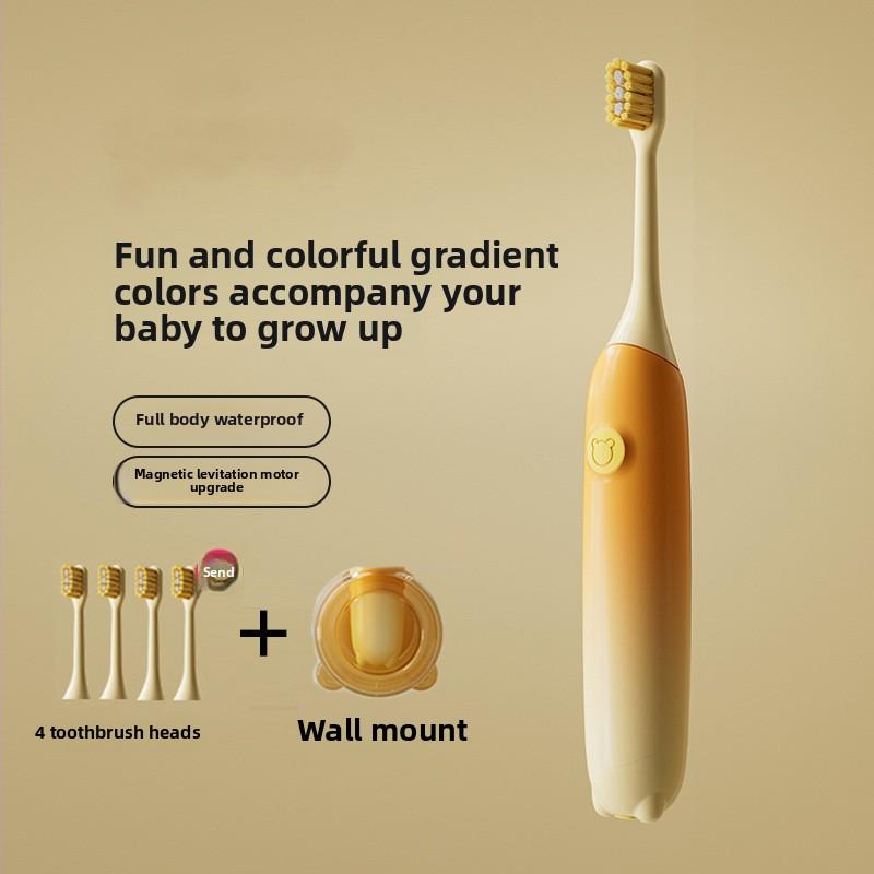 New Children's Electric Toothbrush Rechargeable Cartoon Waterproof Maglev Sonic Soft Hair Baby Oral Cleaning Toothbrush