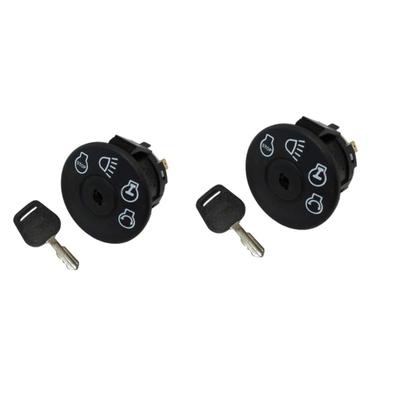 2-Pack Ignition Starter Key Switch with 2 Keys for L100 L105 L107 L108 L110 L111 L118 L120 L130 Lawn Tractor Riding Mowers – 4 Key Positions