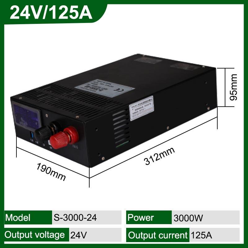 1000W 1500W 2000W 3000W High Power Switching Power Supply 220V to 12V 24V 36V 48V AC Supply Adjustable With Display Transformer