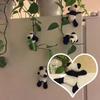 Cute Mini Panda Refrigerator Magnet Cartoon Panda Decorative Refrigerator Decor