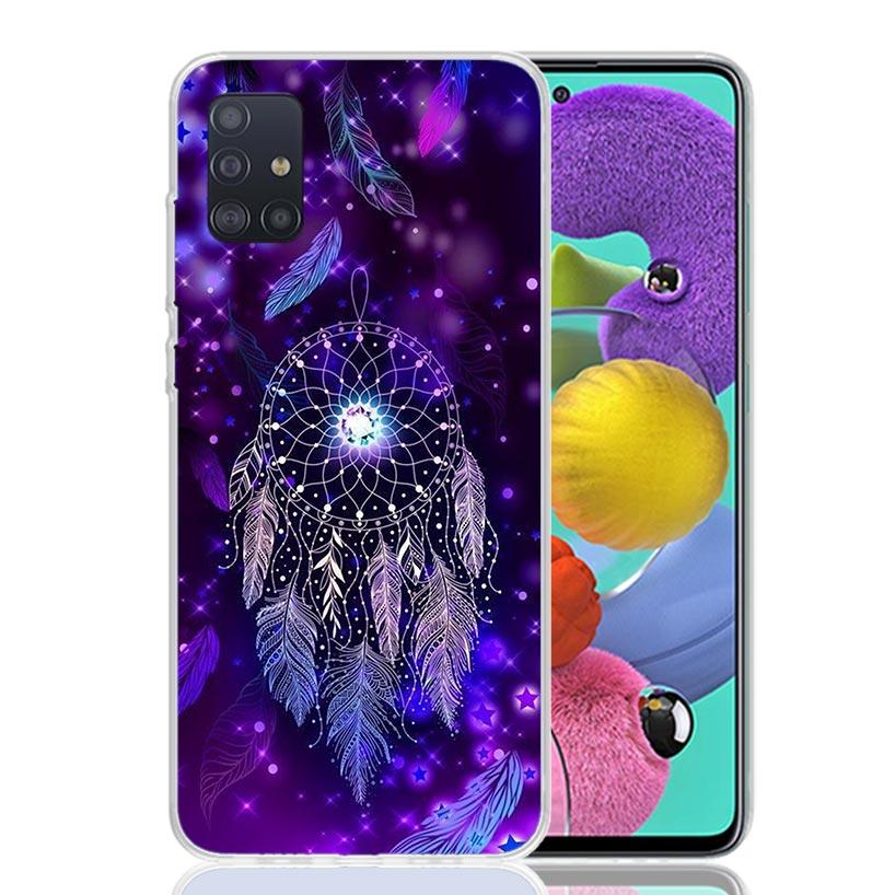 Retro Feather Dreamcatcher Phone Case For Samsung Galaxy A52 A32 A22 A12 A02S A50S A30S A51 A31 AA71 Note 20 Ultra 10 S10 Plus G