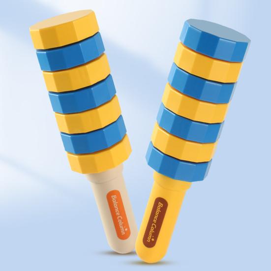 1/2Pcs Kids Handheld Balancer Toy Stress Relief Focus Training Magnetic Balance Column Children Adults Interactive Educational Balance Challenge Toy