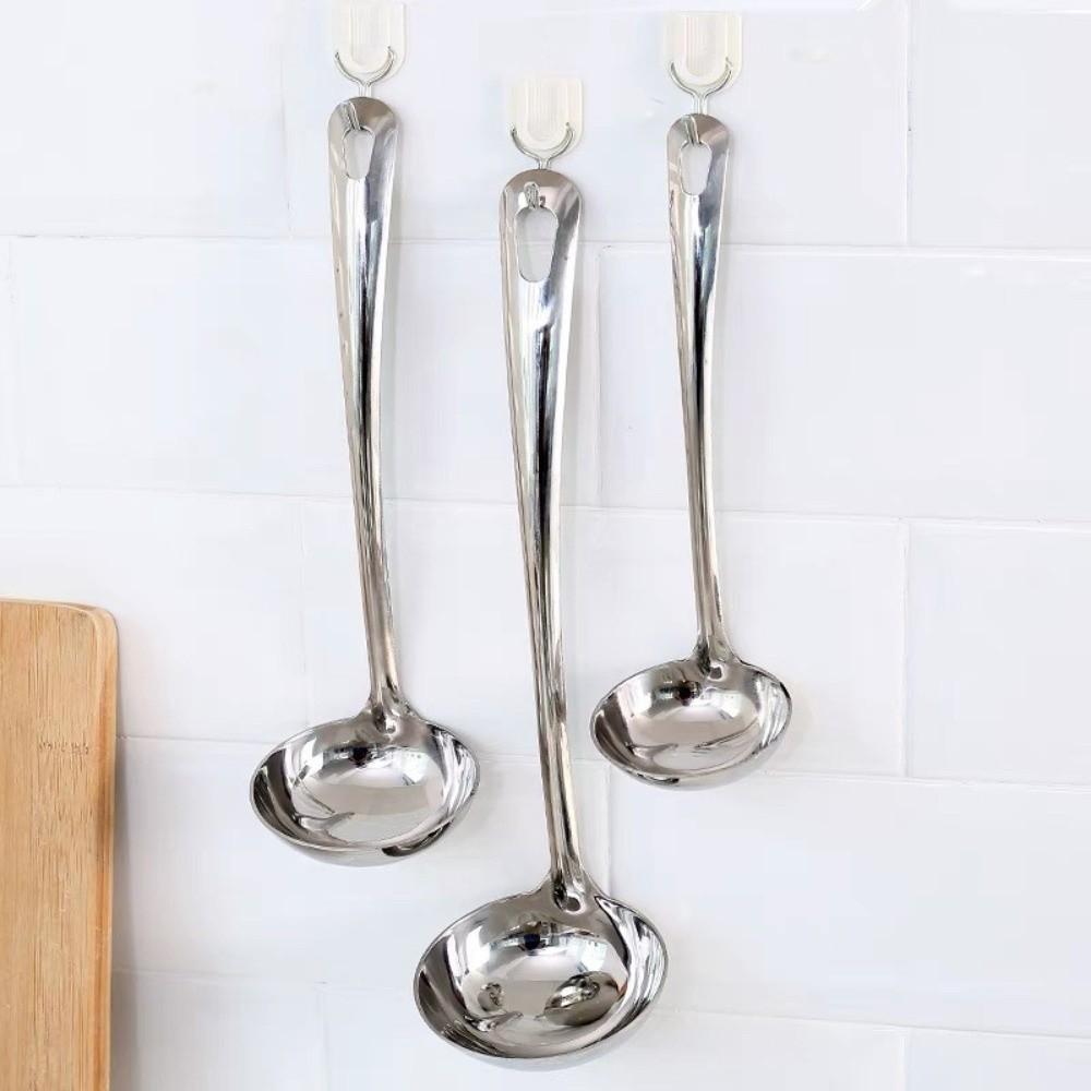 Stainless Steel Stainless Steel Ladle Deepened Kitchen Cooking Utensil Soup Colander  Catering