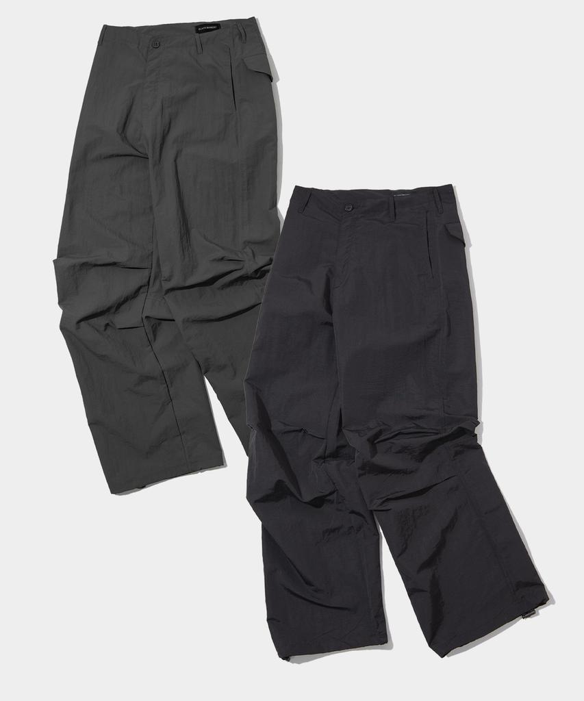 BLACK MOMENT Utility Wide Parachute Nylon Pants _ 4 Colors