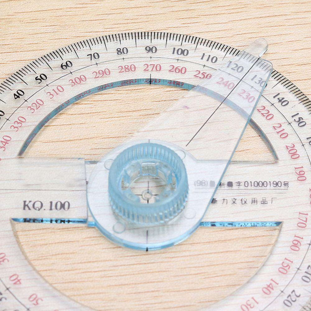 Durable Full Circle Office Math Swing Arm Goniometer Measuring Tools Protractor Pointer Angle Ruler
