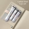 Carbon Steel Nail Clipper 4 Pcs Set Wholesale Nail Clippers Stainless Steel Toe Manicure Professional Toolkit
