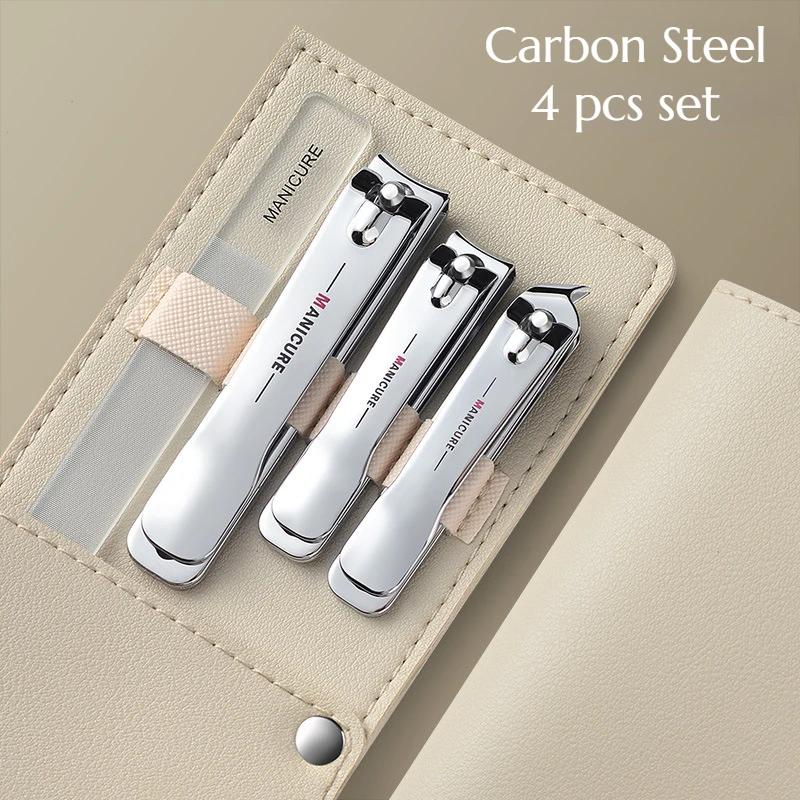 Carbon Steel Nail Clipper 4 Pcs Set Wholesale Nail Clippers Stainless Steel Toe Manicure Professional Toolkit