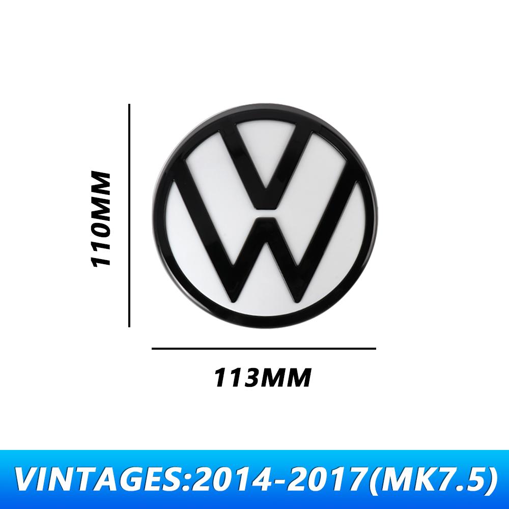 1pc Original Replacement Version Car Front Grille Emblem SS7 Cover/Rear Trunk Lid Badge For VW GOLF 7.5 2018-2021 MK7 2014-2017
