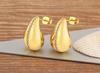 Nidin Classic High Quality Water Drop Shape Gold/Silver Color Women Girls Fashion Zircon Earrings Wedding Jewelry New Year Gift
