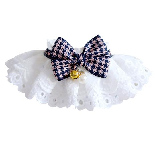 Pet Collar Lace Edge Decorating Fashion Pet Bibs Scarf Handcrafted Wreath Accessories for Outside