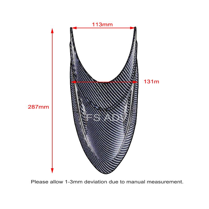 Carbon/Black Front Fender Mudguard Wheel Hugger Rear Extension For BMW R1200GS LC Adventure R1250GS ADV 1250GSA 2014-2023 2022