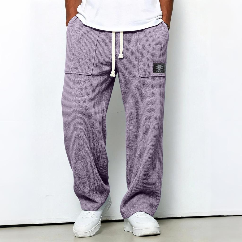 1979 Men's Knit Long Pants Trendy Casual Versatile for Everyday Wear