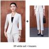 2026 Women's Professional Suit Set with Seven-Sleeve Jacket & Skirt for Beauty Salon