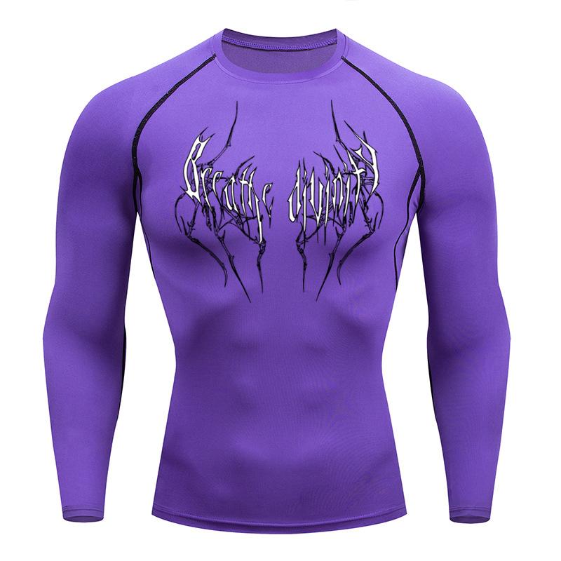 Summer Running T-Shirt Men Short Sleeve Compression Shirt Gym Sports Top Black Quick Dry Breathable MMA Fitness Clothing