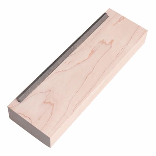 Yibuy 153mm Guitar Fret File, Guitar Edge Tool, Maple Wood Block, Chamfering Tool for Guitar Fret Repair, Guitar Accessories