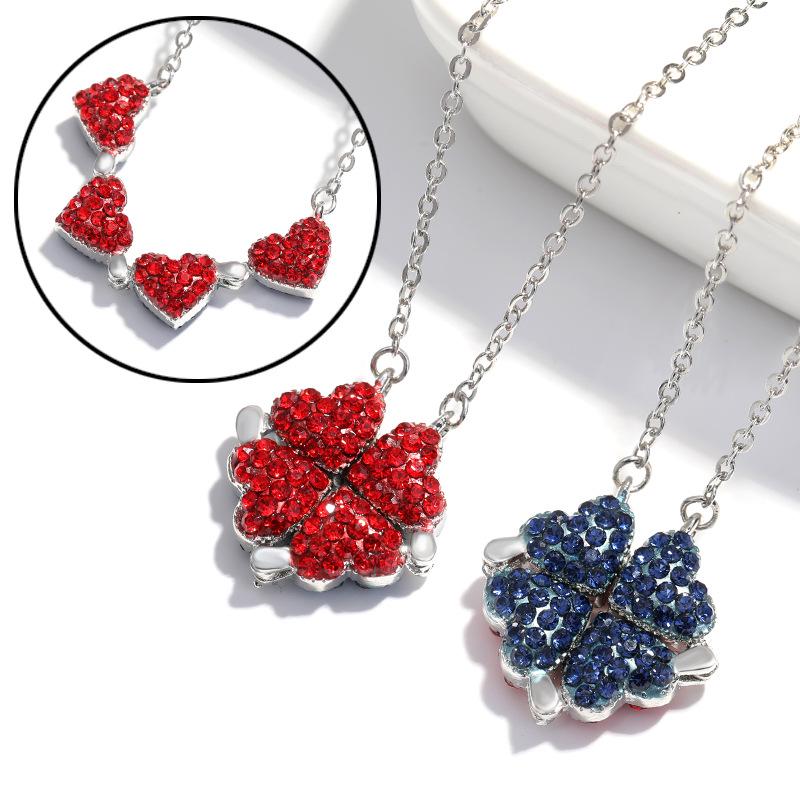 Four Leaf Fashionforward Clover Necklace For Women In Premium Gold And Silver Finishes