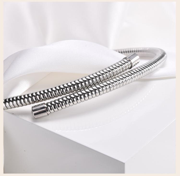 Women Torques Necklace, Adjustable Open Choker Snake Collar Stretch Statement Jewelry
