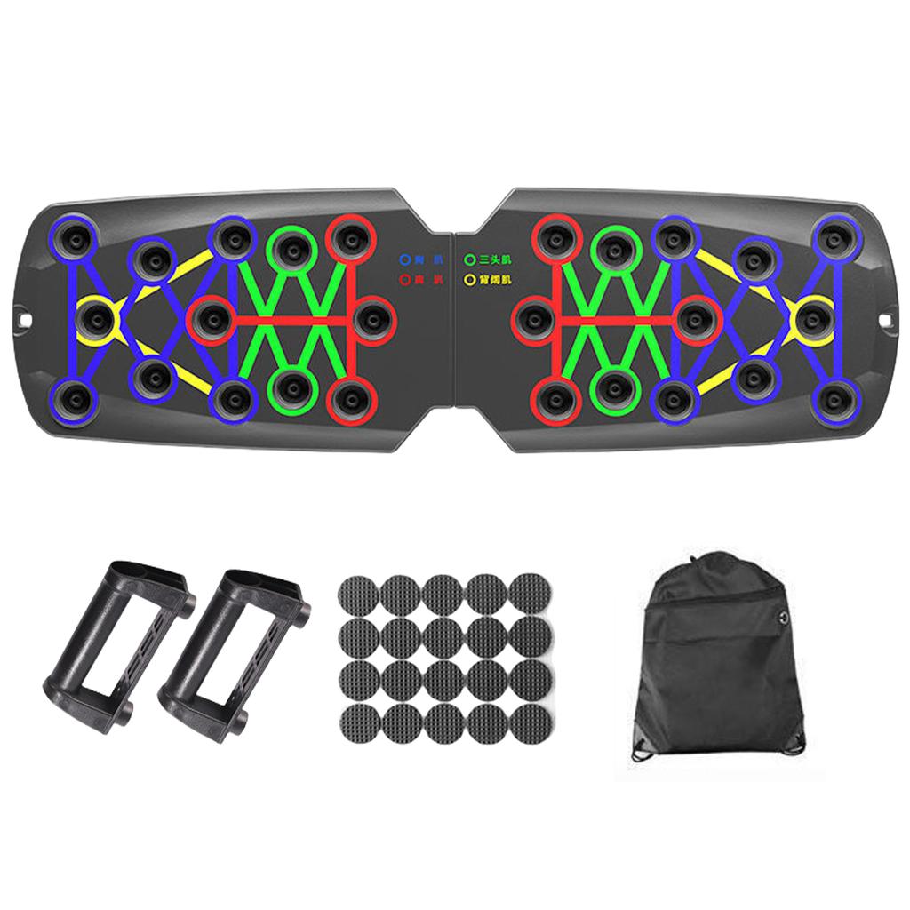 Multifunktionales Push-Up-Board, Push-Up-Board-Ausrüstung, Liegestützständer, Push-Up-Board, Übungsbrett mit Widerstandsband