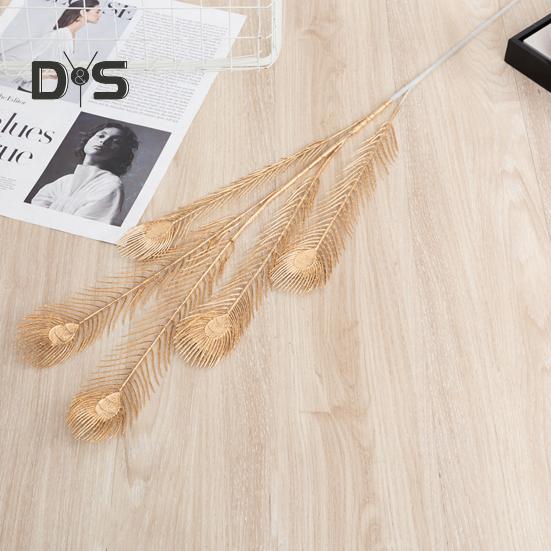 Jemné zpracování Imitace rostliny Umělá rostlina Premium Golden Ginkgo Leaves odolná vůči povětrnostním vlivům