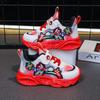 Boys New Cartoon Hero Sneakers Children Baby  LED Luminous Mesh Sports Shoes Kids  Casual Light Up Shoes Size 22-33