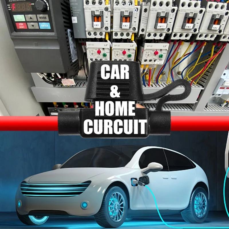 Auto Mini Blade Adapter Sicherungshalter Stecksicherungssockel Spritzwassergeschützt für 12V 30A Drahtabschaltschaltersockel Feuchtigkeitsgeschützt Spritzwassergeschützt