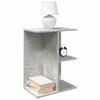 VidaXL Bedside Table Concrete Grey 46.5x29x61 Cm Engineered Wood, Nightstand, Bed Table, End Table, Cabinet of 858656