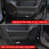 M63K-For Toyota Alphard 40 Series Soft Carbon Fiber Car Front Door Anti-Kick Panel Cover Decoration Sticker Car Accessories
