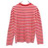 MAISON KITSUNE border Long sleeve T-shirt XS Red series Men's Used