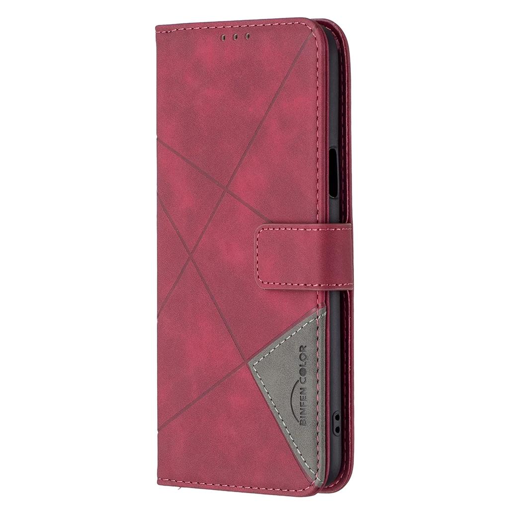 Modische Luxus-Geldbörse mit magnetischem Verschluss, Klapp-Lederhülle für LG K42, Stoßfeste Stoßstange, Weiche Business-Rückabdeckung