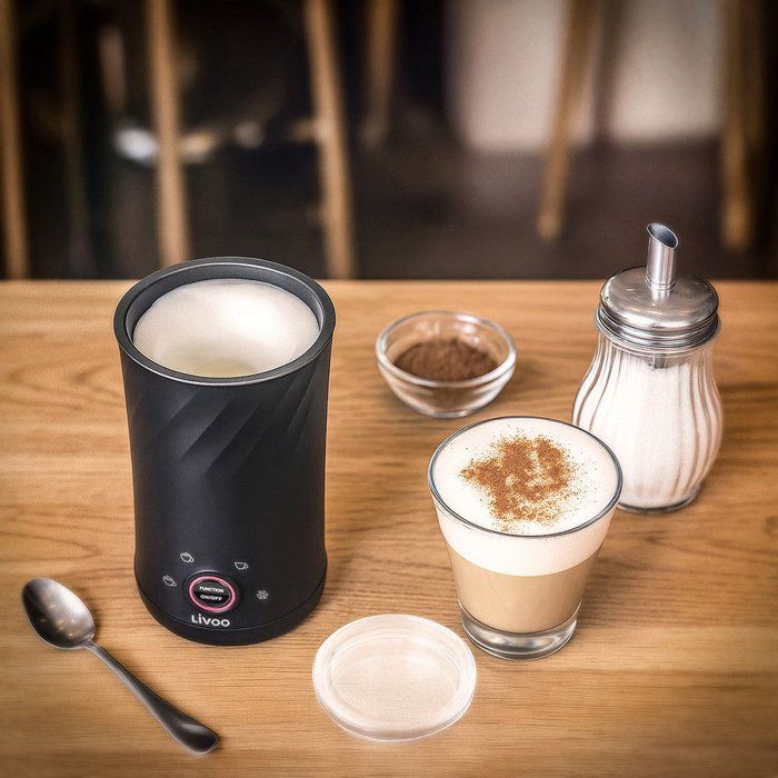 Electric Milk Frother - LIVOO - DOD226N - 500 W - Capacity 300 Ml - 4 Functions