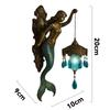 Mermaid Wall Lamp Resin Creative Bedroom Lamp Window Decoration Door Decoration Halloween Home Ocean Style Ornament