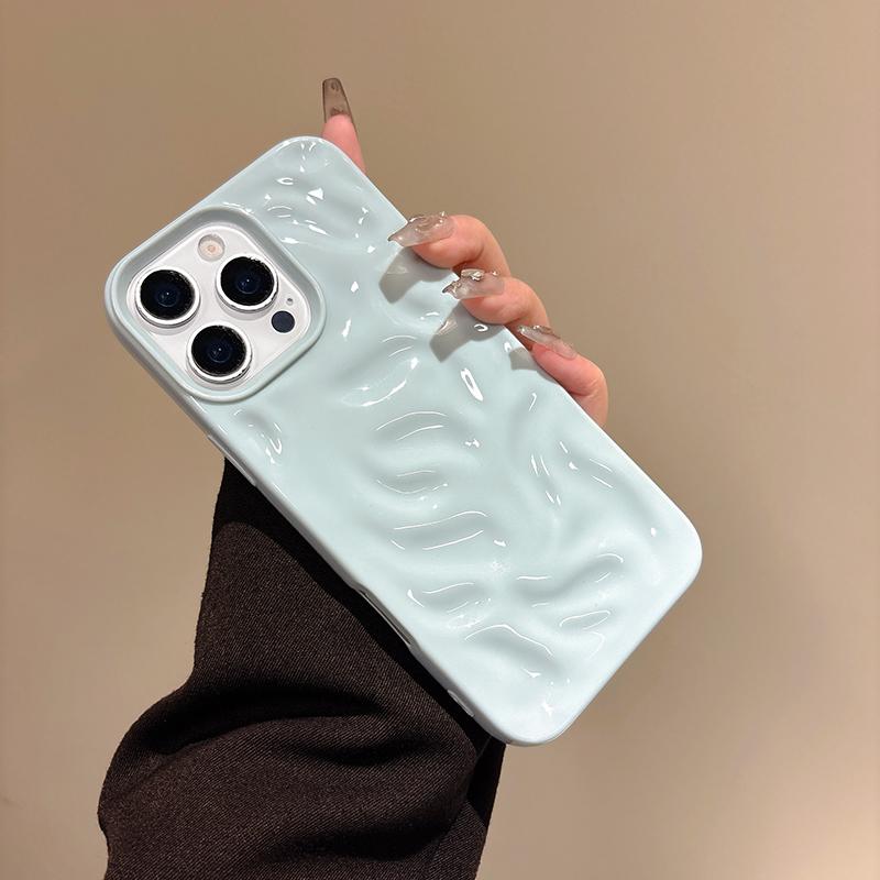 Luxury Glossy Meteorite Pattern Case for iPhone 16 15 14 13 12 11 Pro Max 3D Candy Color Silicone Case for iPhone 16 15 14 Plus