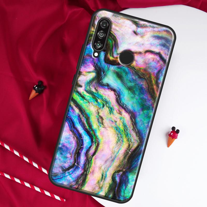 

Чехол для Huawei Nova 9 SE 10 5T Y90 Y70 Y60 Y61 Y91 Y72 12i 12s 11i P60 Pro P20 P30 P40 Lite из раковины Paua Abalone Huawei Nova 10