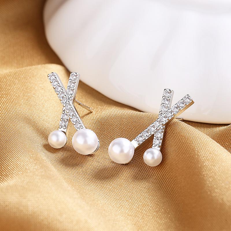 925 Sterling Silver New Zircon Earrings for Women High Quality Exquisite Student Girlfriend Fashion  Jewelry Accessories Gift