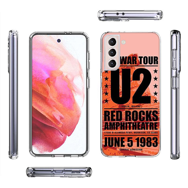Band U2 Phone Case For Samsung A16 A26 A36 A56 A17 A15 A25 A35 A55 A14 A24 A34 A54 A04S A05S Galaxy Note 20 10 9 8 A9 A8 A7 A6 C