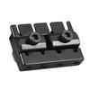 4 string Headless Electric Bass Guitar String Locking Nut Set with 2 Wrench 2 Screw Black