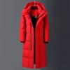 New  Winter Cold Resistant Down Jacket -30 High Quality Men's Women X-Long Winter Warm Fashion Overcoat S-5XL