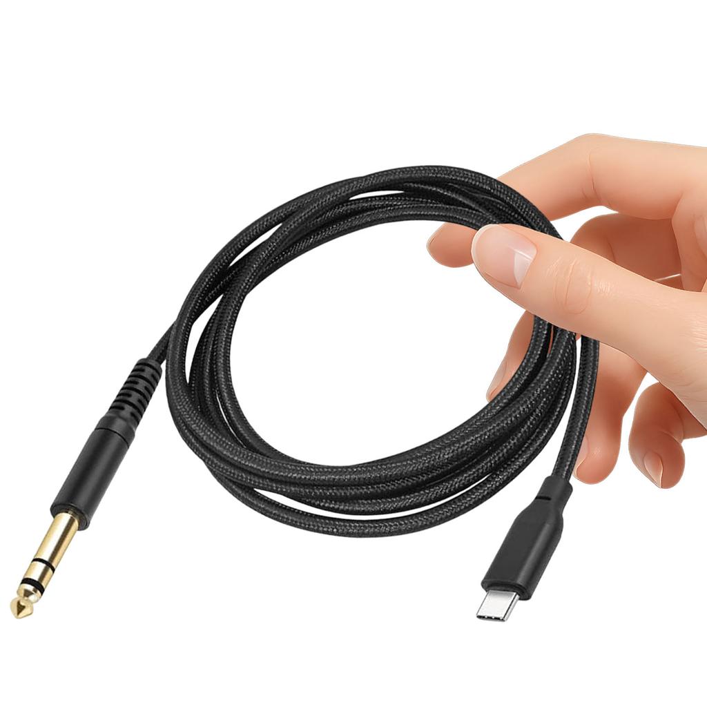 USB C To 6.35mm 1/4 Inch TRS Cable USB C To 6.35mm TRS Stereo Audio Cable for Smartphone Laptop Link To Amplifier Speaker