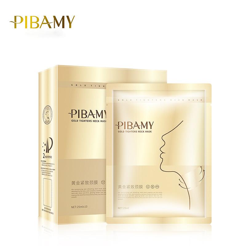 

10 шт. Золотая маска для шеи Ниацинамид Осветляющая Подтягивающая Увлажняющая Осветляющая Мелкие морщинки Антивозрастные Увлажняющие Средства для ухода за кожей 10pcs