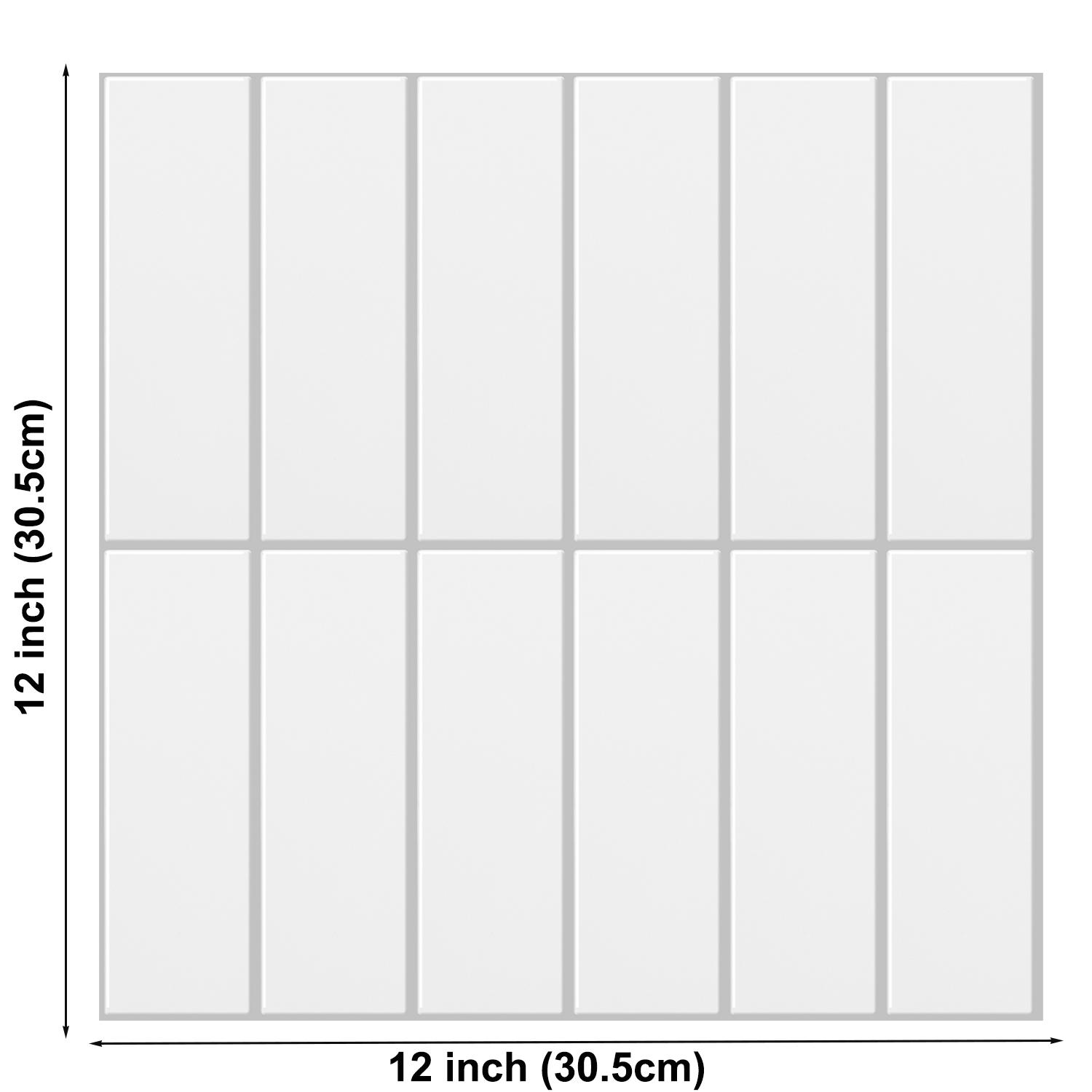 

3D DIY Wall Sticker Ceramic Peel And Stick Wall Tile Farmhouse Kitchen Tile Backsplash Thicker Design Wallpaper ,10 Sheets 10 pieces