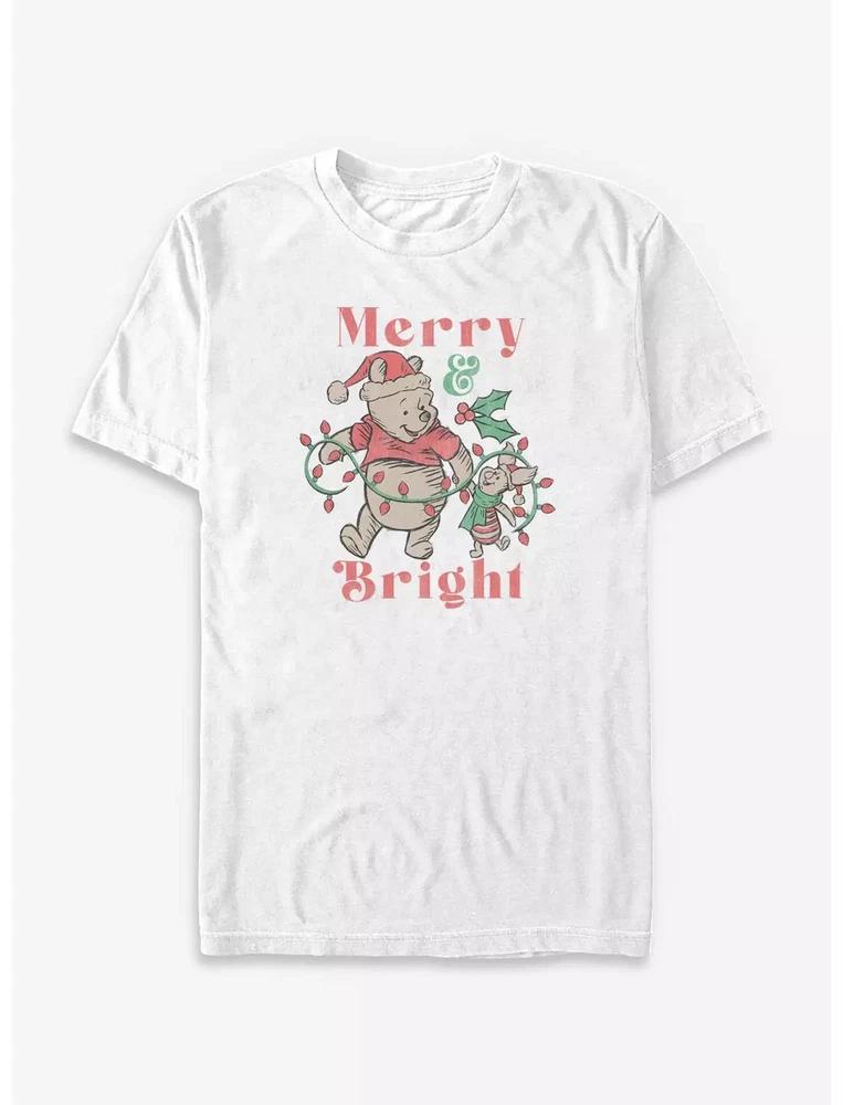 Winnie The Pooh Merry Lights Pooh Tshirt White S
