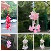 Exquisite Simulated Lily Of The Valley Pendant  Chinese Style Gradient Flower Keychain Car Ornaments For Women Bag Decoration