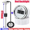 Digital 52mm Water Level Gauge+Water Level Sensor 100-500mm Red Light Water Tank Meter Indicator 0-190 OHM for Car Yacht 12V 24V