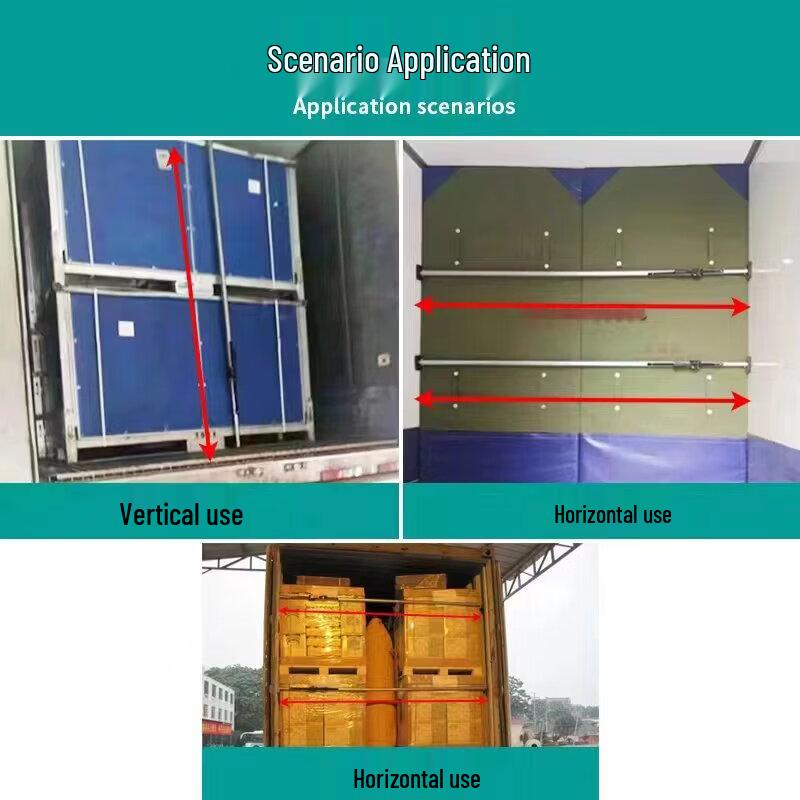 Telescopic Steel Cargo Bar with Guardrail