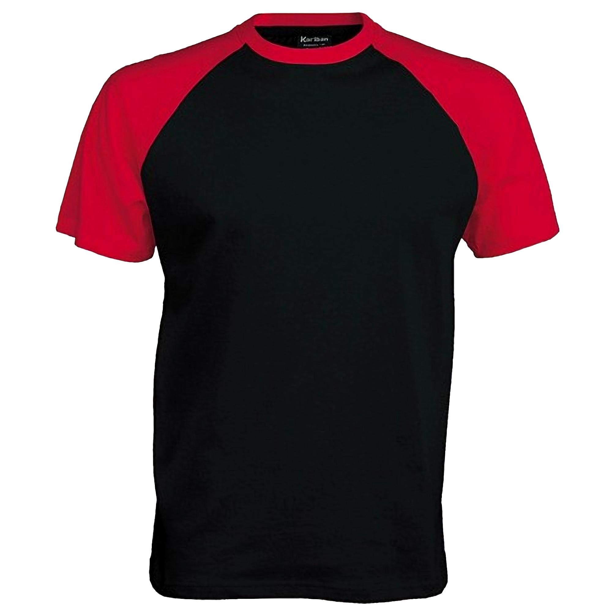Kariban Kurzarm-Baseball-T-Shirt Für Herren 2XL