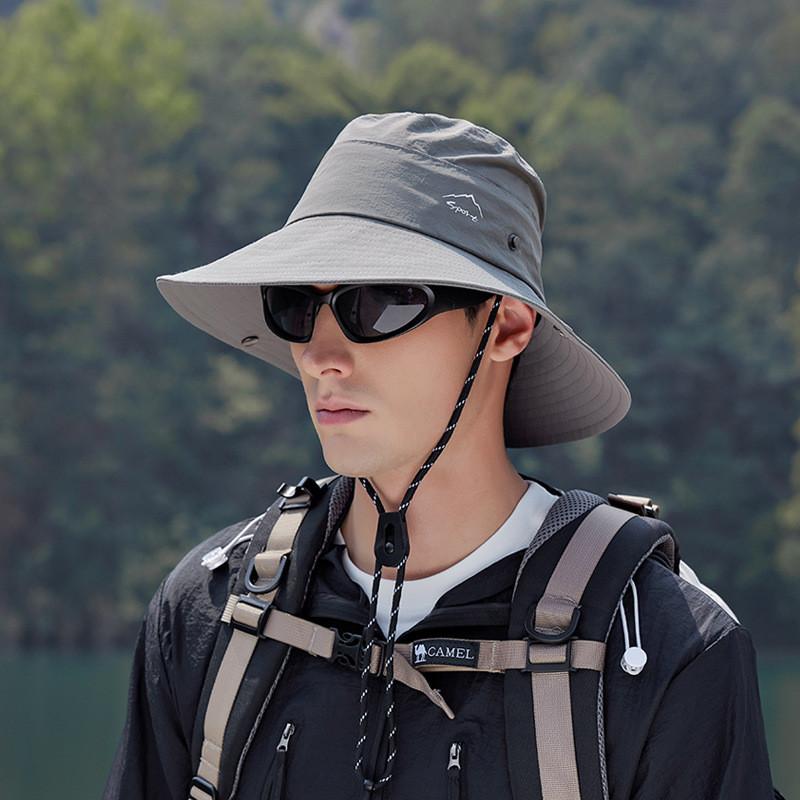 Outdoor Summer Fishing Hat With Waterproof Breathable Nylon Sunshade For Women