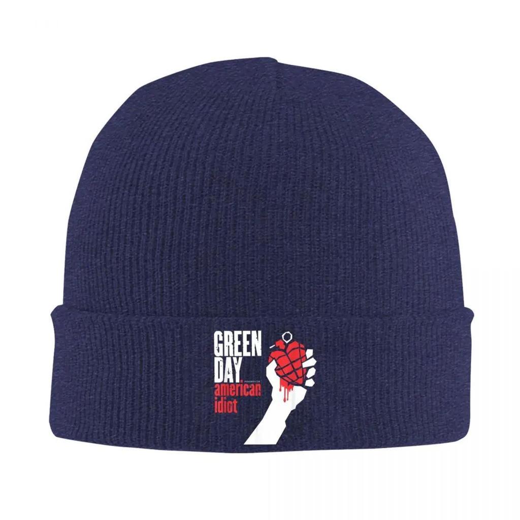 Green Day American Idiot Knitted Hats Autumn Winter Skullies Beanies New Hip Hop Fans Caps Female Male Acrylic Fashion Skullcap