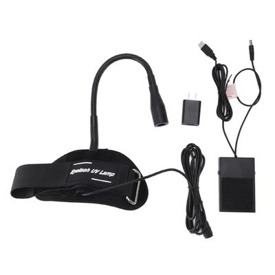 UV Glue Curing Light Portable Wrist UV LED Lamp with Silent Foot Pedal Switch for Nails Eyelash