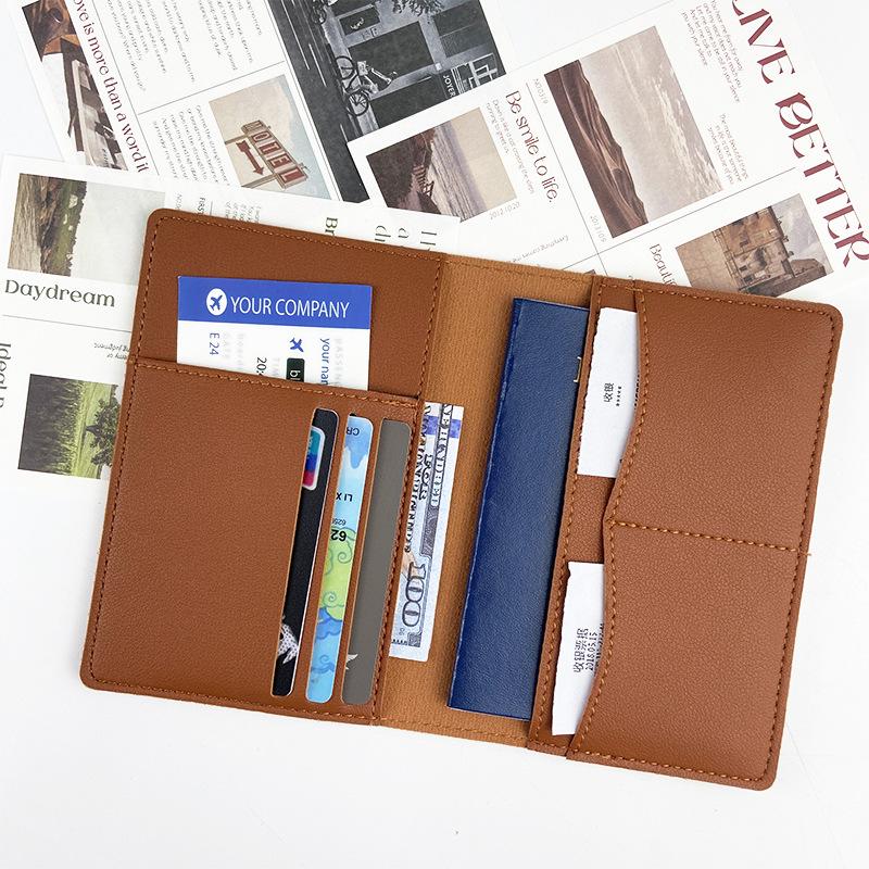 PU Leather Passport Holder & Travel Wallet Set - Multi-Function Passport Bag & Card Holder